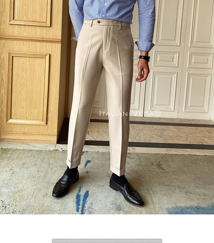 Buy Beige Trousers & Pants for Men by VAN HEUSEN Online | Ajio.com